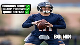 BO NIX Throwing DARTS to Troy Franklin 🎯 Denver Broncos ROOKIE Minicamp Highlights DAY 2: FIRST LOOK