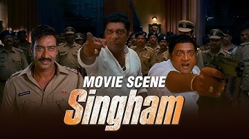 Prakash Raj Tricks Ajay Devgn And Co. To Escape From The Room | Singham | Movie Scene | Rohit Shetty