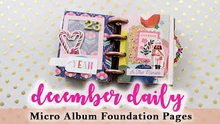 December Daily Micro Foundation Pages Days 6-12