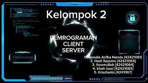 Cara Membuat Database Menggunakan CMD dan DBschema | Kelompok II | Pemrograman Client Server