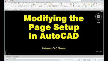 Modifying the Page Setup in AutoCAD