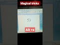 magical tricks in ms word #shortvideo tricks #video
