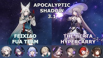 Apocalyptic Shadow Difficulty 4 (3 Star Clear) | E0S1 Feixiao & E0S0 The Herta | HSR 3.1