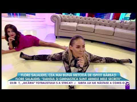 Flore Salalidis a făcut șpagatul, în direct, la „Răi da buni”