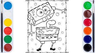 How To Draw and color Spongebob Squarepants