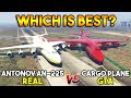 GTA 5 VS REAL : CARGO PLANE VS Antonov AN-225 (WHICH IS BEST?)