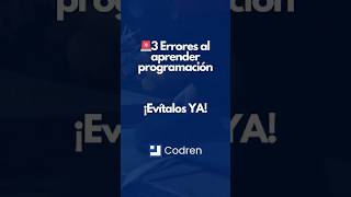 3 Errores al aprender programación