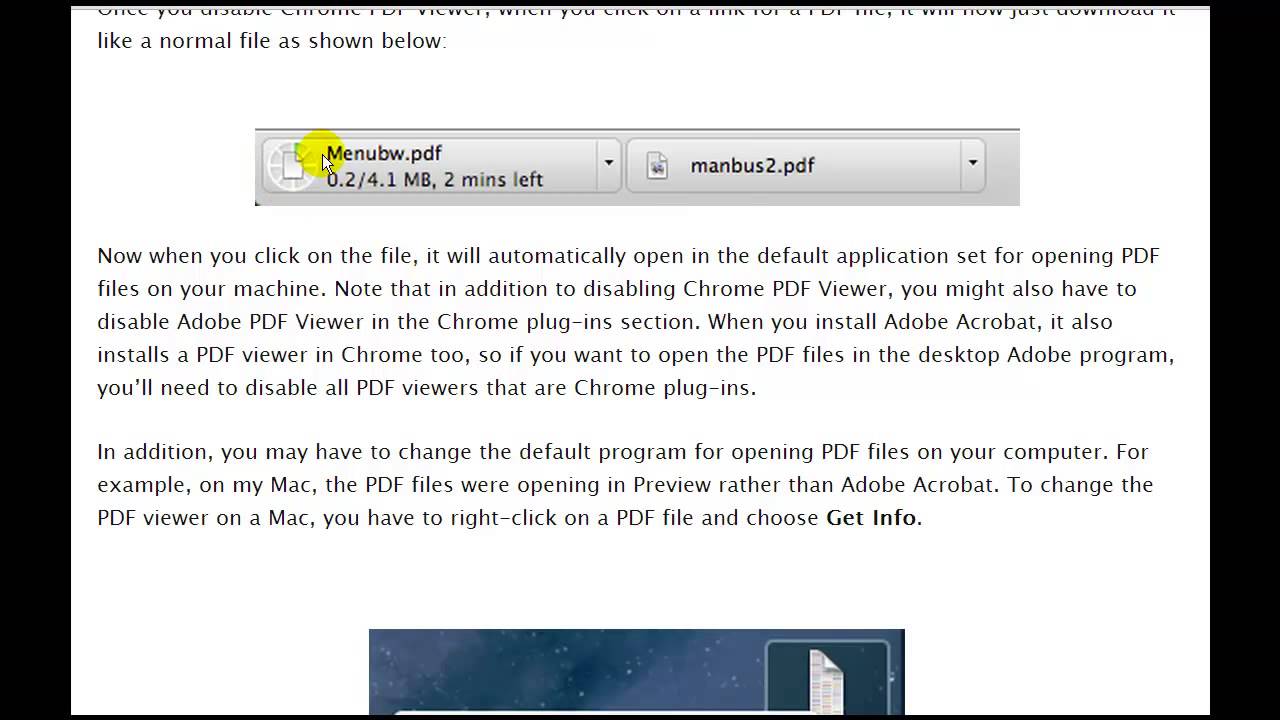 Prevent Google Chrome from Opening PDF Files in the Browser - YouTube