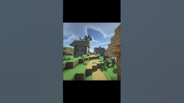 Village Showcase (Replay Mod) #minecraft #shorts #replaymod #gaming