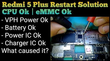 Redmi 5 Plus Restart Solution | After Flashing Still Restart | CPU Ok | eMMC Ok @mobilecareid