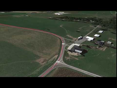 2018 Amish Country Half Marathon Google Earth Flyover poster