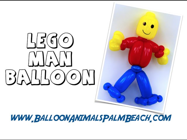 How To Make A Lego Man Balloon - Balloon Animals Palm Beach 