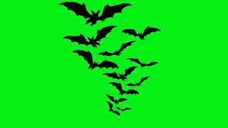 GREEN SCREEN flying bats animations effects no copyright bats | chroma key effects | Crazy Editor