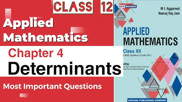 Determinants class 12 | class 12 applied maths determinants | Class 12 applied maths chapter 4