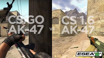 CS: GO vs CS 1.6 First Bullet Inaccuracy Comparison - Desert Eagle, AK-47, M4A1, M4A1-S, M4A4