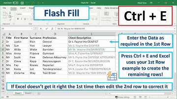 Flash Fill – the Magic of Ctrl + E!