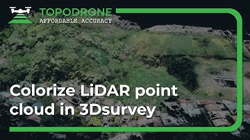 Colorize LiDAR point cloud in 3Dsurvey