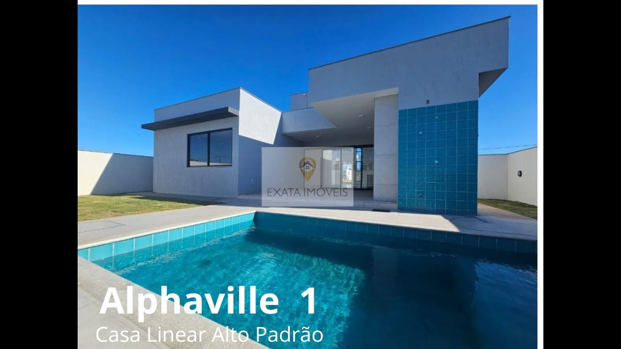 CA1525-Linda casa linear alto padrão no Alphaville/ Fase 1 !