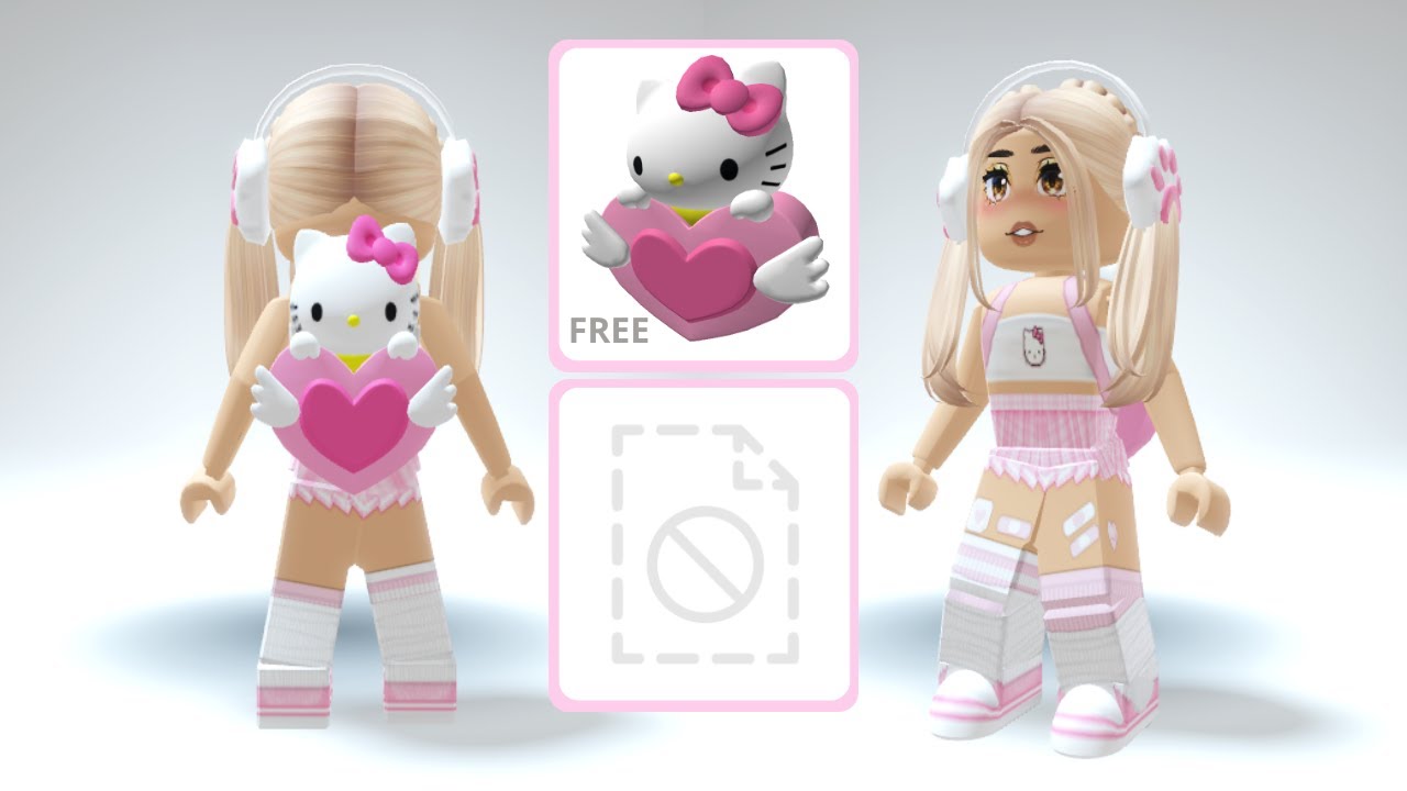 all clothes are available in sayoa 🎀 #foryou #roblox #dahood #roblox, Hello  Kitty Outfit