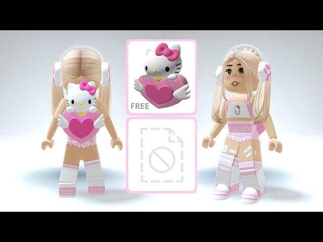 all clothes are available in sayoa 🎀 #foryou #roblox #dahood #roblox, Hello  Kitty Outfit