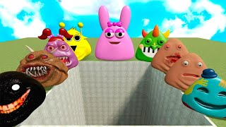 SPARTAN KICKING ALL PINOSAURUS POU BOUS FAMILY IN PIT in Garry's Mod screenshot 5