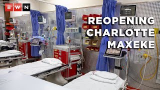 Health Minister Joe Phaahla oversaw the reopening of the emergency unit at the Charlotte Maxeke Academic Hospital on 9 May 2022. This comes a little over a year after the facility was gutted by a fire, affecting multiple units and forcing it to shut down in April 2021.

#CharlotteMaxeke
#FireAtCharlotteMaxeke
#JoePhaahla