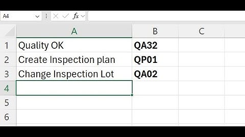 Quality Process QA32, QP01,QA02