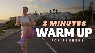 3 MIN RUNNING WARM UP | No Equipment | Standing | Sunset in Portugal