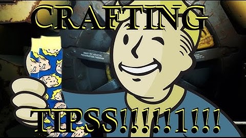 FALLOUT 4 Tips and Tricks! CRAFTING TIPS! Save Resources for Armor and Weapons!