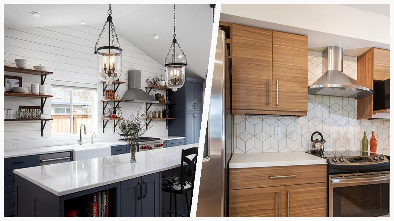 75 Vinyl Floor Kitchen With White Backsplash Design ...