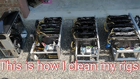 This is how I clean my rigs