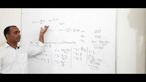 Lagrange,s mean value theorem (12th class exercise 7.6 Q. 03)