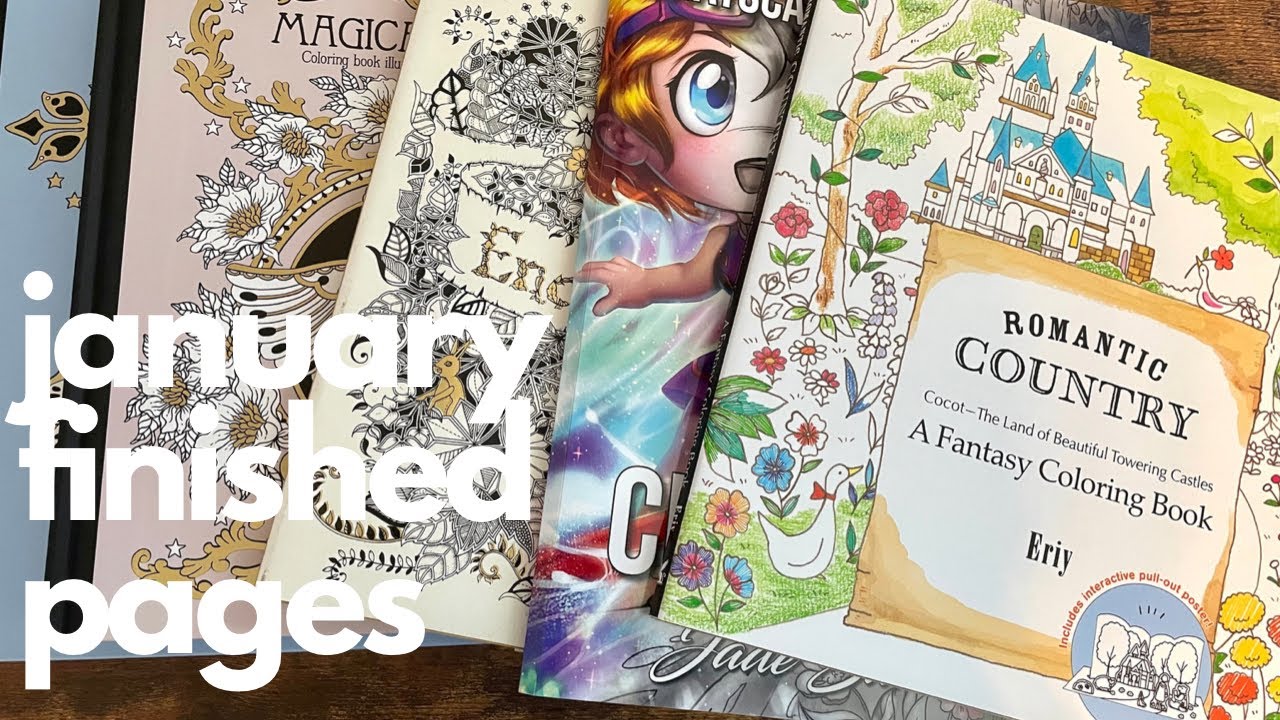 January 2021 Finished Coloring Pages Youtube