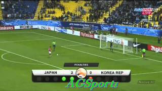 Japan vs South Korea 2-2   Penalty  3-0 AFC Asian Cup 2011