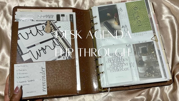 LV Desk agenda • Review and flip through • Vintage Louis Vuitton 