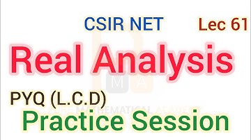 CSIR NET Real Analysis Previous Year Question Practice Session | Sept 2022, June 2023, December 2023