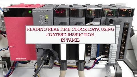 Mitsubishi PLC programming in Tamil #10 DATERD(Reads clock data)