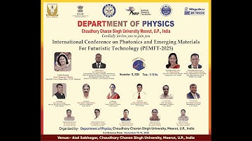 Inaugural Session | International Conference on PEMFT-2025 | CCSU Meerut