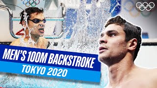 Is he winning his SECOND gold medal at Tokyo 2020? | Men's 100m Backstroke 🥇🏊‍♂️