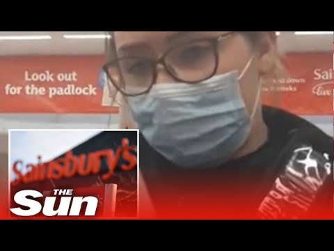 Shopper kicked out of Sainsbury’s for not wearing a mask.