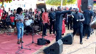 Agya Koo perform at honourable sir John funeral at wono