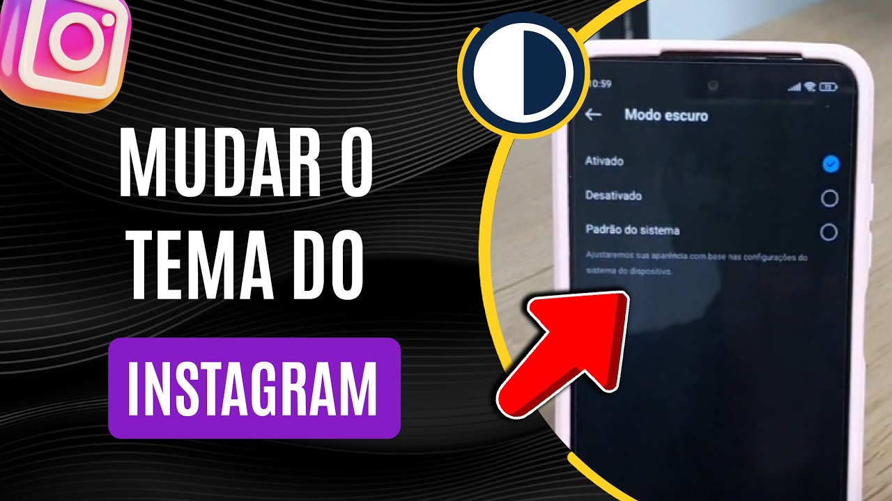 Como mudar o tema do Instagram - Passo a passo - YouTube