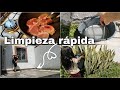 Limpieza rápida por la mañana ✅ + 2 Recetas de comida 😋 | Me queme la mano😣