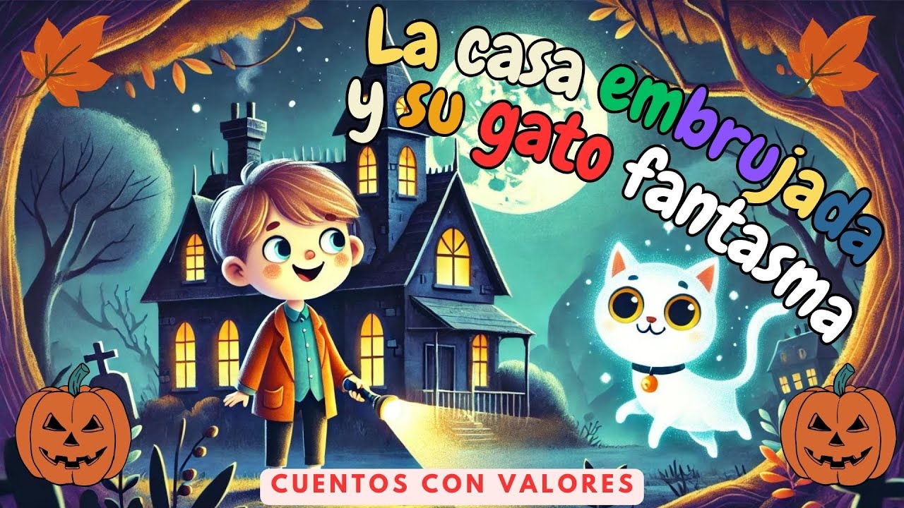 🐱👻 El Gato Fantasma y la Casa Embrujada 👻🏠 | Cuentos Infantiles