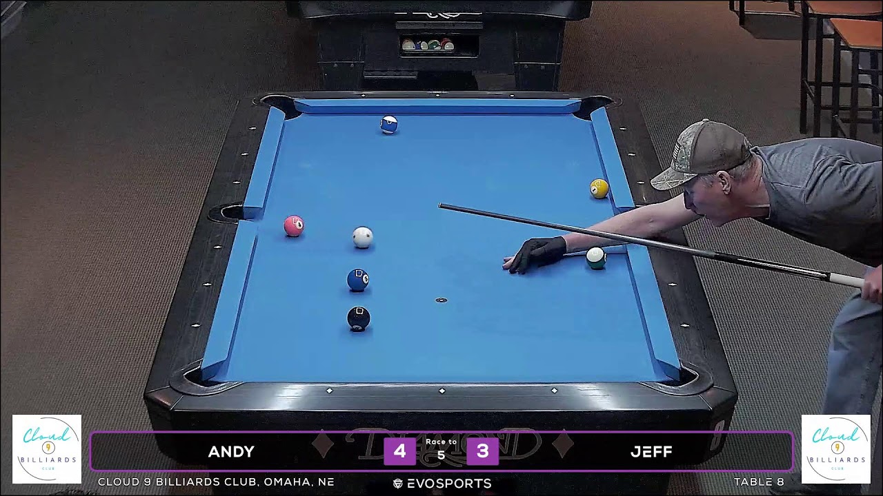 ANDY vs JEFF - CLOUD 9 BILLIARDS CLUB - TABLE 8 | EvoSports