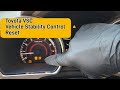 Toyota highlander vehicle stability control vsc reset
