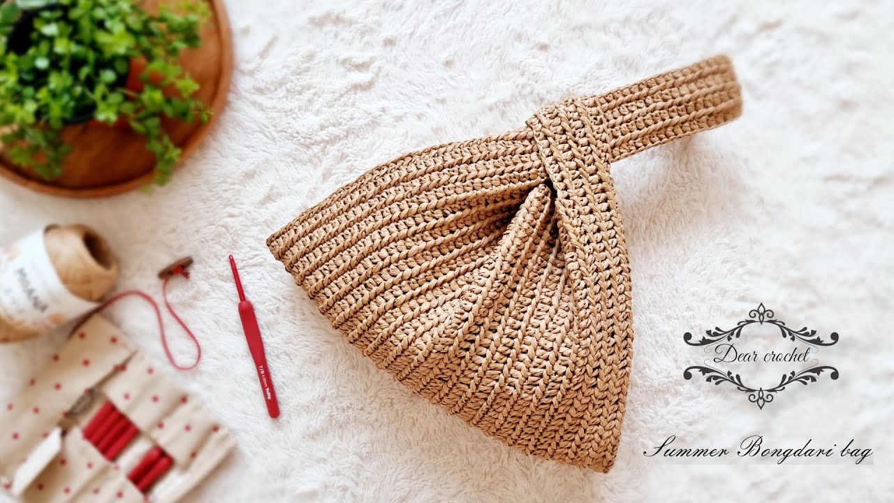 봉다리 가방 뜨는 방법 (Crochet Bongdari bag)