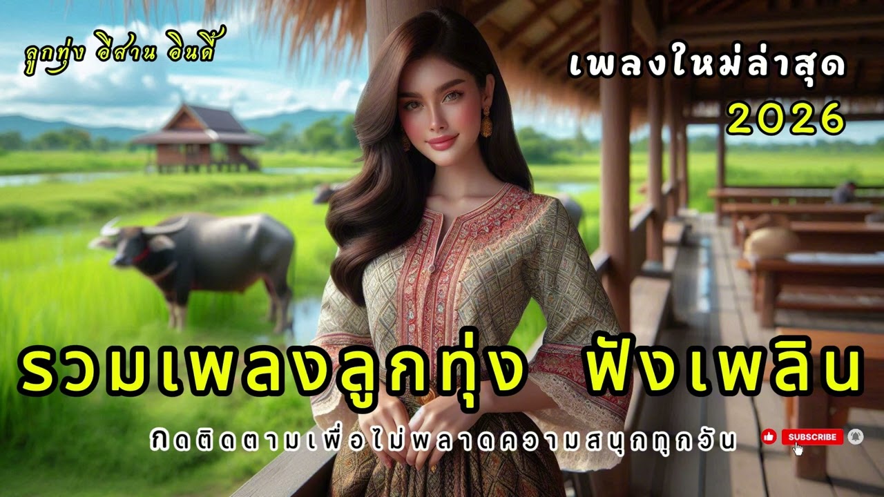 เพลงลูกทุ่งเพราะๆ 2026  คนไกลบ้าน ฟังเพลิน ฟังสบาย ในวันทำงาน เพลงใหม่ล่าสุด เติมกำลังใจ