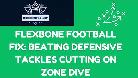 Flexbone Football Fix: Beating Defensive Tackles Cutting on Zone Dive