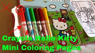 ✅  How To Use Crayola Hello Kitty Mini Coloring Pages Review screenshot 2